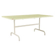 Schaffner Säntis Table repas rabattable 165x90cm – Jaune Buis 18 / Sable Pastel 15