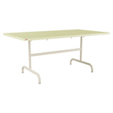 Schaffner Säntis Table repas rabattable 165x90cm – Jaune Buis 18 / Sable Pastel 15