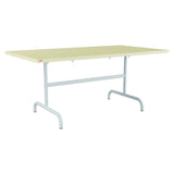 Schaffner Säntis Table repas rabattable 165x90cm – Jaune Buis 18 / Bleu Pastel 51