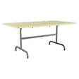 Schaffner Säntis Table repas rabattable 165x90cm – Jaune Buis 18 / Graphite 73