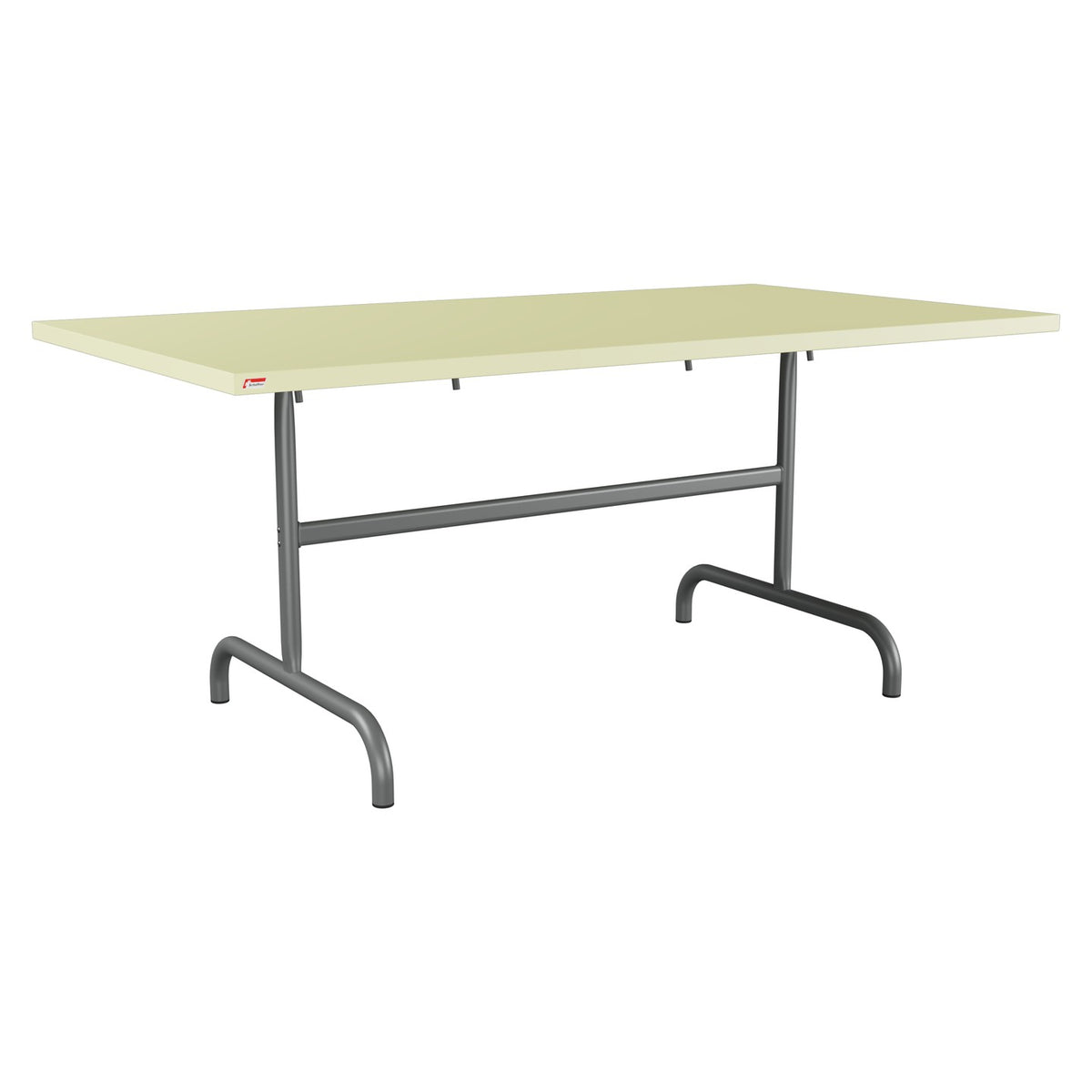 Schaffner Säntis Table repas rabattable 165x90cm – Jaune Buis 18 / Graphite 73