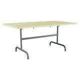 Schaffner Säntis Table repas rabattable 165x90cm – Jaune Buis 18 / Graphite 73