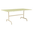 Schaffner Säntis Table repas rabattable 165x90cm – Jaune Buis 18 / Marron Pastel 83