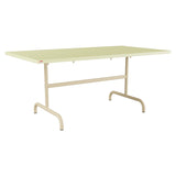Schaffner Säntis Table repas rabattable 165x90cm – Jaune Buis 18 / Marron Pastel 83