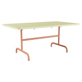 Schaffner Säntis Table repas rabattable 165x90cm – Jaune Buis 18 / Terracotta 84