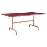 Schaffner Säntis Table repas rabattable 165x90cm – Bordeaux 38 / Terracotta 84