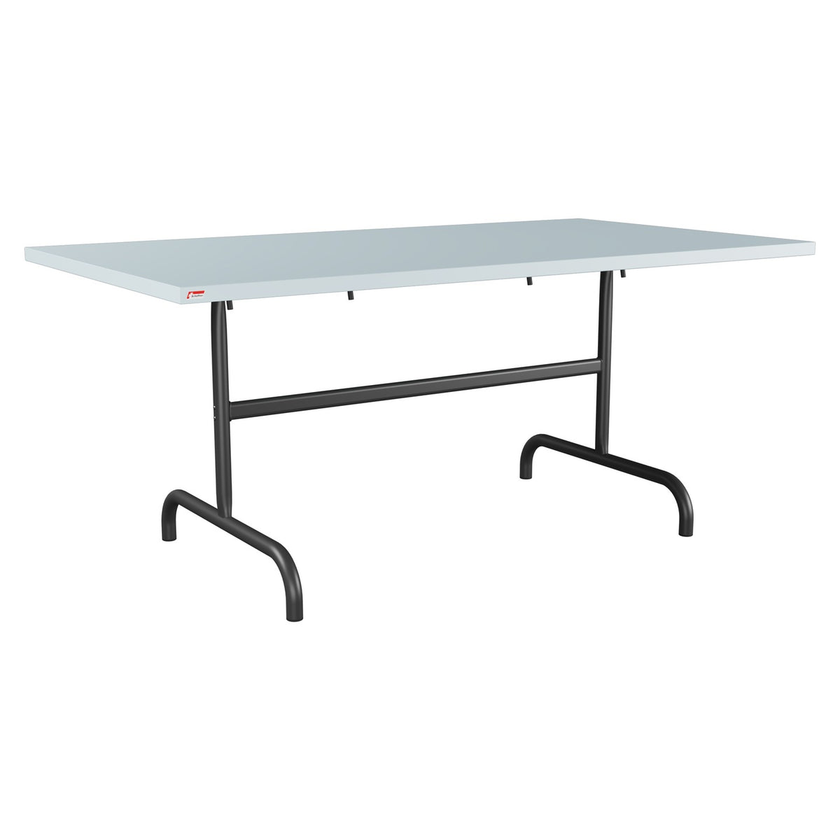 Schaffner Säntis Table repas rabattable 165x90cm – Bleu Pastel 51 / Anthracite 77