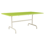 Schaffner Säntis Table repas rabattable 165x90cm – Vert clair 63 / Sable Pastel 15