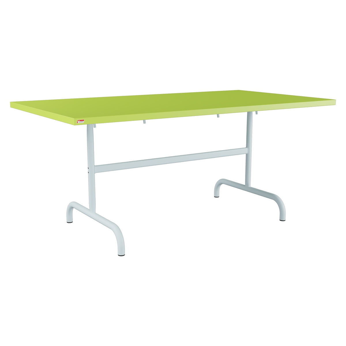 Schaffner Säntis Table repas rabattable 165x90cm – Vert clair 63 / Bleu Pastel 51