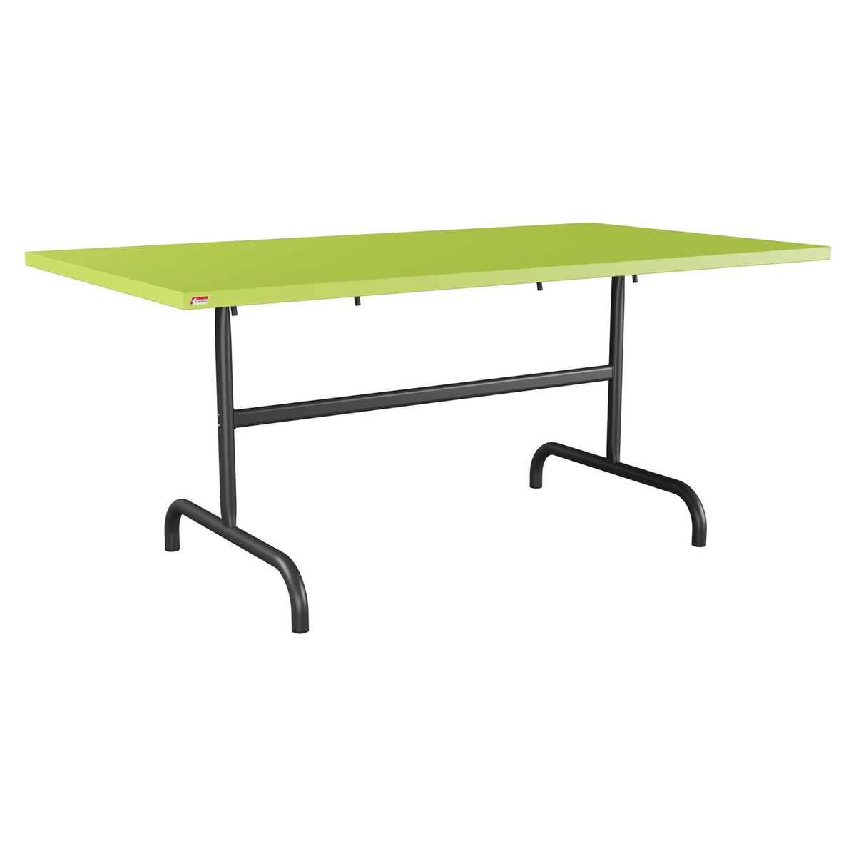 Schaffner Säntis Table repas rabattable 165x90cm – Vert clair 63 / Anthracite 77