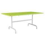 Schaffner Säntis Table repas rabattable 165x90cm – Vert clair 63 / Gris Argent 78