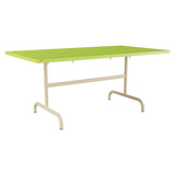 Schaffner Säntis Table repas rabattable 165x90cm – Vert clair 63 / Marron Pastel 83