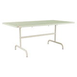 Schaffner Säntis Table repas rabattable 165x90cm – Vert Pastel 64 / Sable Pastel 15