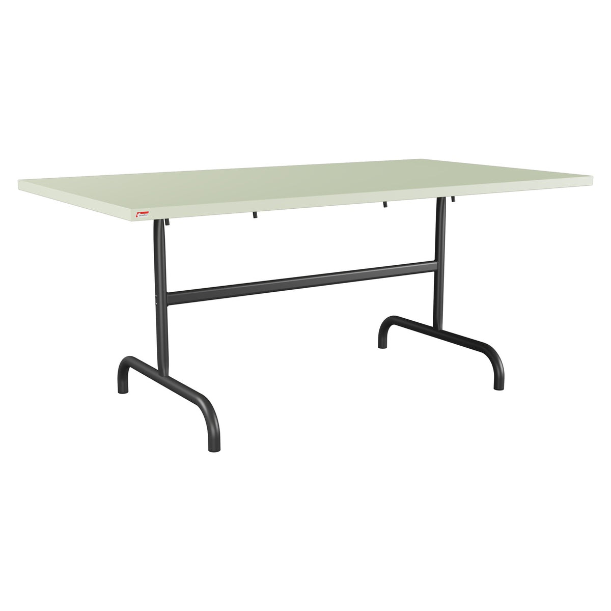 Schaffner Säntis Table repas rabattable 165x90cm – Vert Pastel 64 / Anthracite 77
