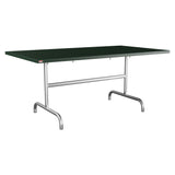 Schaffner Säntis Table repas rabattable 165x90cm – Vert Sapin 66 / Galvanisé à chaud 02