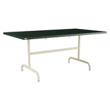 Schaffner Säntis Table repas rabattable 165x90cm – Vert Sapin 66 / Sable Pastel 15