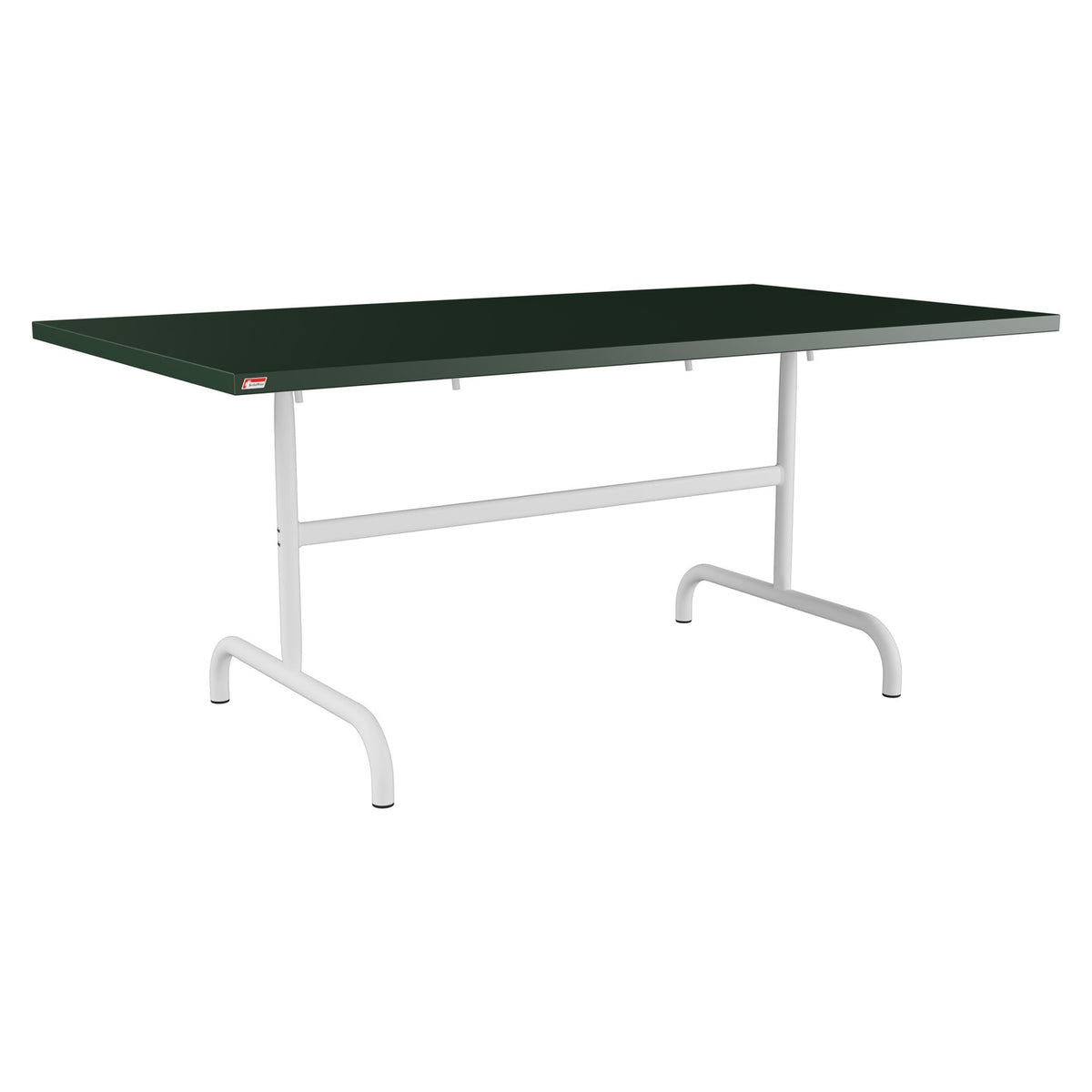Schaffner Säntis Table repas rabattable 165x90cm – Vert Sapin 66 / Blanc 90