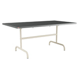 Schaffner Säntis Table repas rabattable 165x90cm – Graphite 73 / Sable Pastel 15