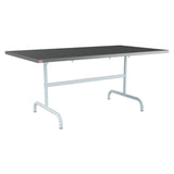 Schaffner Säntis Table repas rabattable 165x90cm – Graphite 73 / Bleu Pastel 51