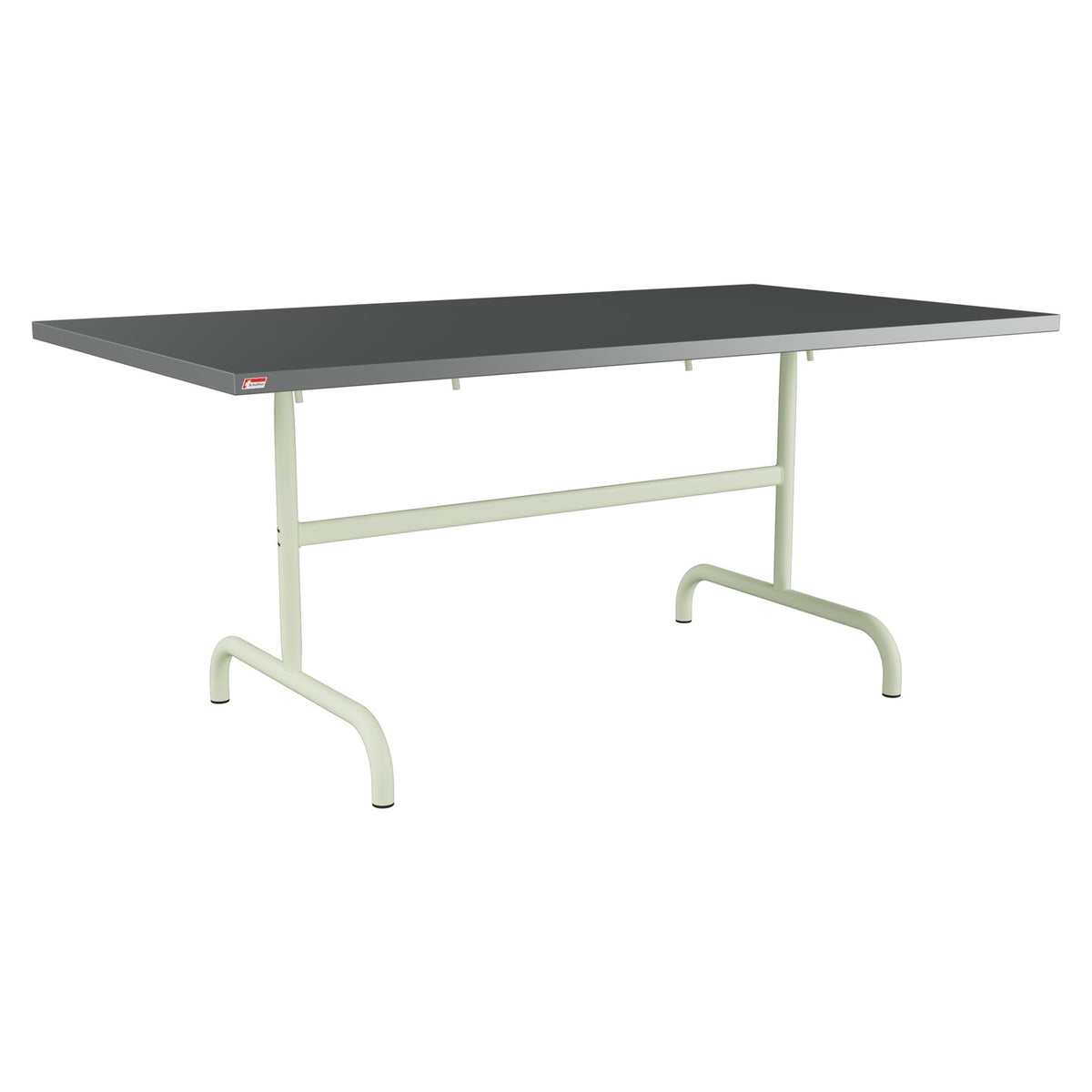 Schaffner Säntis Table repas rabattable 165x90cm – Graphite 73 / Vert Pastel 64