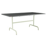 Schaffner Säntis Table repas rabattable 165x90cm – Graphite 73 / Vert Pastel 64