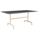 Schaffner Säntis Table repas rabattable 165x90cm – Graphite 73 / Marron Pastel 83