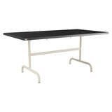 Schaffner Säntis Table repas rabattable 165x90cm – Anthracite 77 / Sable Pastel 15