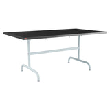 Schaffner Säntis Table repas rabattable 165x90cm – Anthracite 77 / Bleu Pastel 51