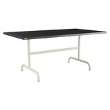 Schaffner Säntis Table repas rabattable 165x90cm – Anthracite 77 / Vert Pastel 64