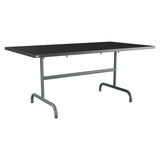 Schaffner Säntis Table repas rabattable 165x90cm – Anthracite 77 / Graphite 73