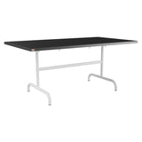 Schaffner Säntis Table repas rabattable 165x90cm – Anthracite 77 / Blanc 90