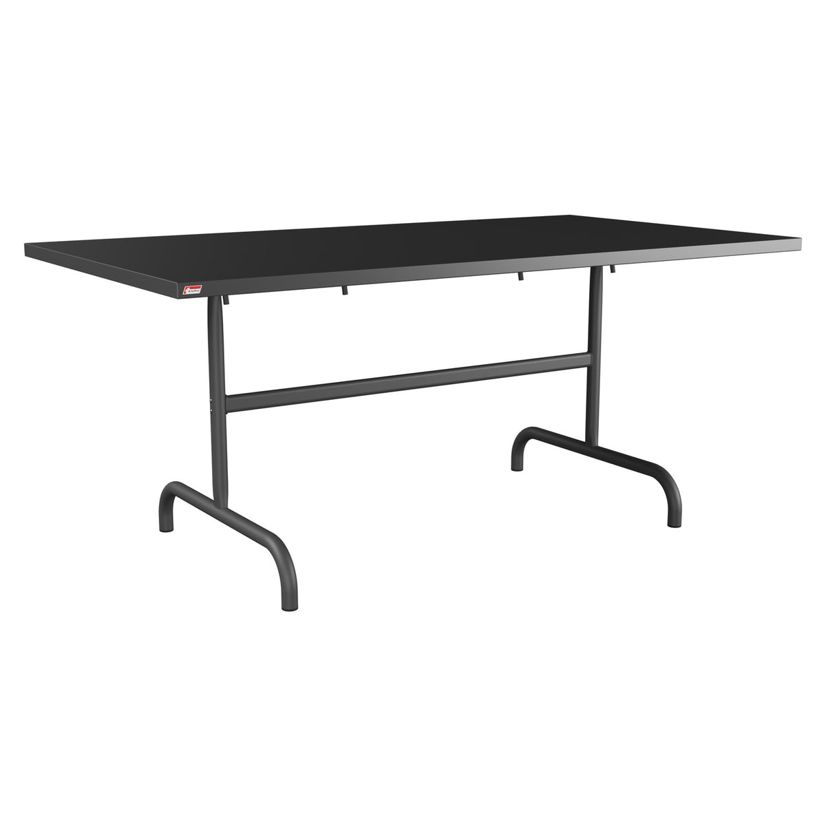 Schaffner Säntis Table repas rabattable 165x90cm – Anthracite 77 / Noir 91