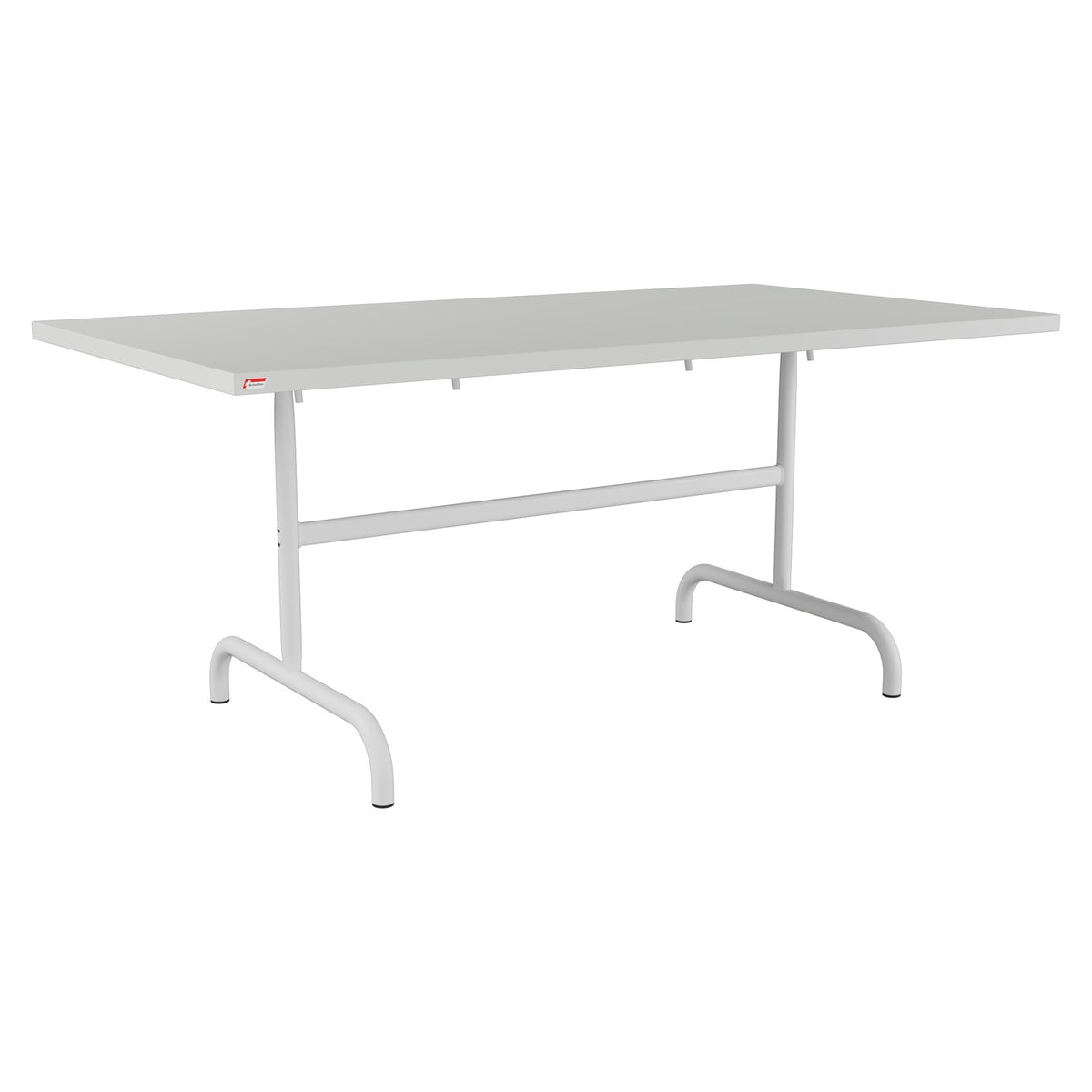 Schaffner Säntis Table repas rabattable 165x90cm – Gris Argent 78 / Gris Argent 78