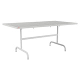 Schaffner Säntis Table repas rabattable 165x90cm – Gris Argent 78 / Gris Argent 78