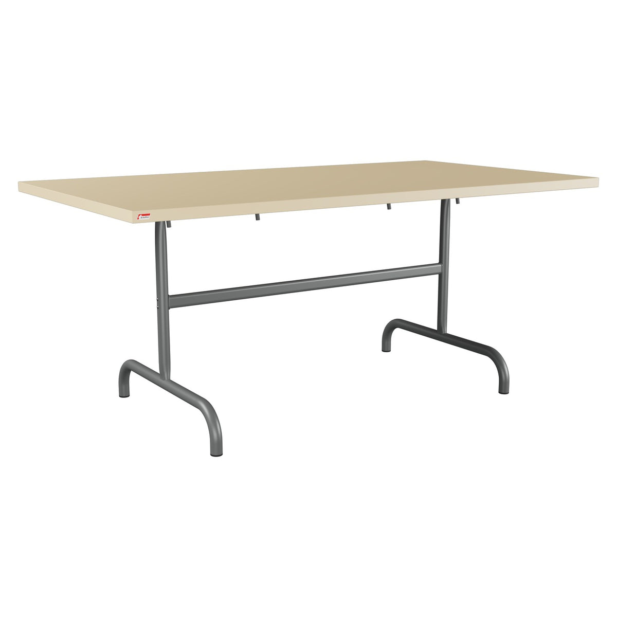 Schaffner Säntis Table repas rabattable 165x90cm – Marron Pastel 83 / Graphite 73
