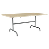 Schaffner Säntis Table repas rabattable 165x90cm – Marron Pastel 83 / Graphite 73