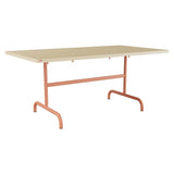 Schaffner Säntis Table repas rabattable 165x90cm – Marron Pastel 83 / Terracotta 84