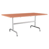Schaffner Säntis Table repas rabattable 165x90cm – Terracotta 84 / Galvanisé à chaud 02