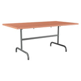 Schaffner Säntis Table repas rabattable 165x90cm – Terracotta 84 / Graphite 73