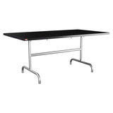 Schaffner Säntis Table repas rabattable 165x90cm – Noir 91 / Galvanisé à chaud 02