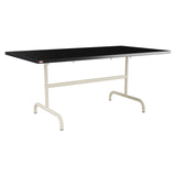 Schaffner Säntis Table repas rabattable 165x90cm – Noir 91 / Sable Pastel 15