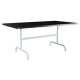 Schaffner Säntis Table repas rabattable 165x90cm – Noir 91 / Bleu Pastel 51