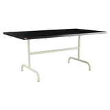 Schaffner Säntis Table repas rabattable 165x90cm – Noir 91 / Vert Pastel 64
