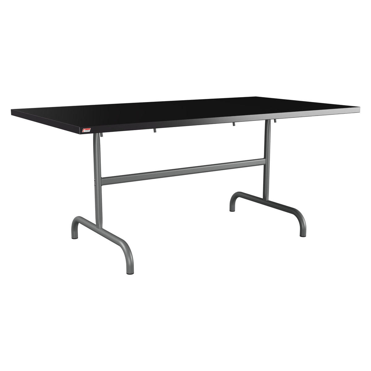 Schaffner Säntis Table repas rabattable 165x90cm – Noir 91 / Graphite 73