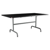 Schaffner Säntis Table repas rabattable 165x90cm – Noir 91 / Graphite 73