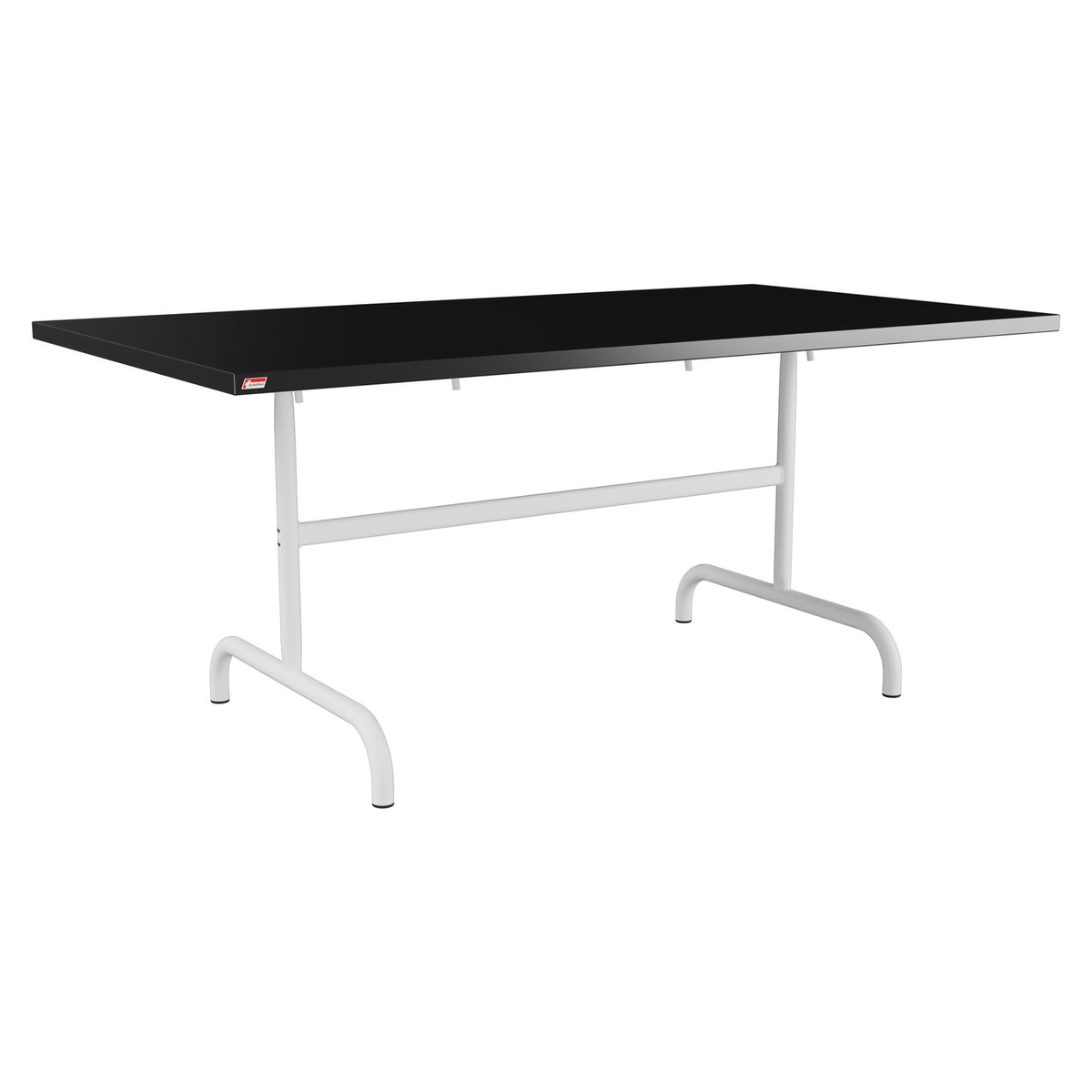 Schaffner Säntis Table repas rabattable 165x90cm – Noir 91 / Blanc 90