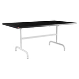 Schaffner Säntis Table repas rabattable 165x90cm – Noir 91 / Blanc 90