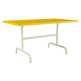 Schaffner Säntis Table repas rabattable 140x80cm – Jaune 11 / Vert Pastel 64