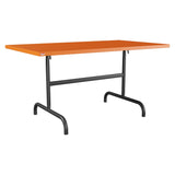 Schaffner Säntis Table repas rabattable 140x80cm – Orange 13 / Anthracite 77