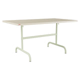 Schaffner Säntis Table repas rabattable 140x80cm – Sable Pastel 15 / Vert Pastel 64